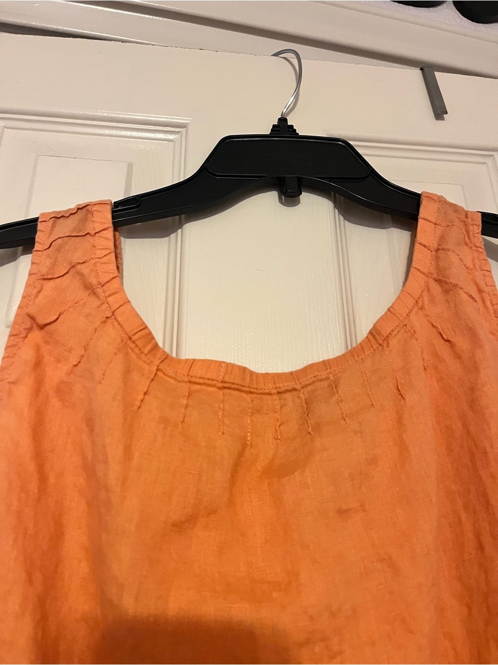 J. Jill Orange Sleeveless Linen-Blend Tank - Picture 5 of 6